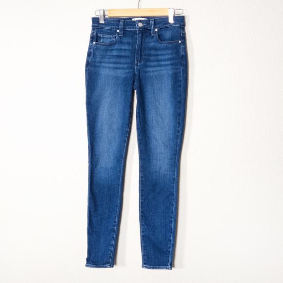 PAIGE Denim - Paige Women’s Hoxton Ultra Skinny Jeans 26 Minimalist Casual Chic Dark Wash